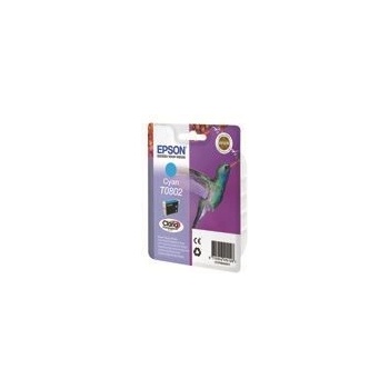 Epson 1LB T0802 ink cartridge cyan standard capacity 7.4ml 935 pages 1-pack blister without alarm (C13T08024011)