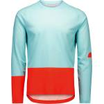 POC Мъжка фланелка с дълъг ръкав за колоездене POC Motion Air L/S Jersey Cycling jersey - Lazurite Blue / Carnelian Orange - размер XXL (056-3686-0816)