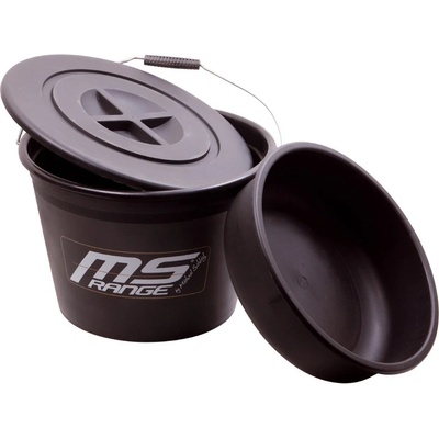 MS Range kyblík na krmení s miskou a víkem 25 l