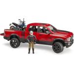 BRUDER 02502 Теренен автомобил RAM, мотоциклет Scrambler Ducati Desert, фигурка (02502)
