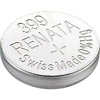 Renata 399 клетка с монета, сребърен оксид, 1, 55 V, 53 mAh, Renata R927W, SR57, SR927, SR926, V399, D399, 613, W, 280-44, SB-BP, AG7 (399. CU MF) (399. CU MF) (399.CU MF)