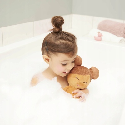 B-Toys Bábika plyšová do vane Lulla Baby LIght Brown Hair