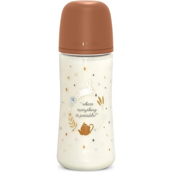 Suavinex Wonderland SX Pro Physiological Anti-Colic бебешко шише L Dense Flow 6 m+ Brown 360ml