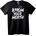 NOONEBRAND Тениска Знай своята стойност - M, Black