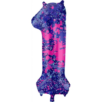 Folat Foliová číslice Paint Splash 1 86 cm