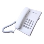 Panasonic Стационарен телефон Panasonic KX-TS500 - бял (KX-TS500) Телефонни апарати