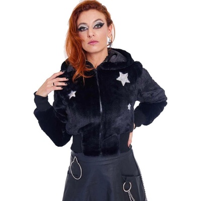 Jawbreaker Star Struck Faux Fur JKA 3982 black