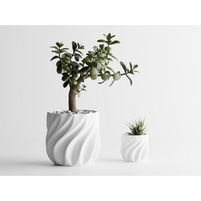 Кашпа Venice бял мат