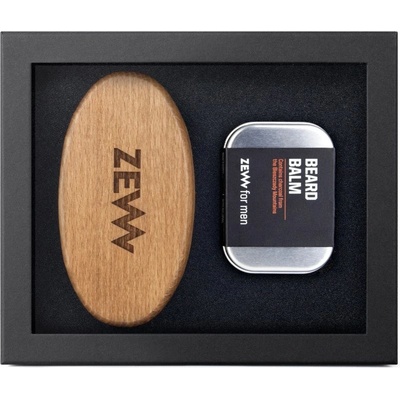 Zew For Men Stylish Bearded Man balzam na fúzy 80 ml + kefa na bradu 1 ks darčeková sada