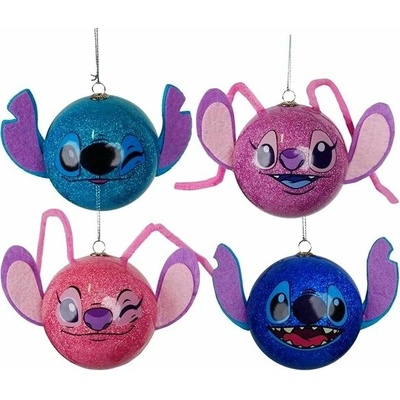 KURT ADLER Disney Stitch Christmas Box Set 4 Pcs 75 mm