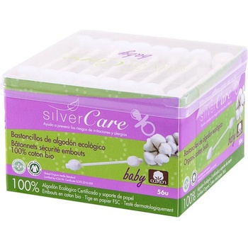 Silver Care Бебешки клечки за уши Silver Care - 56 броя (8432984000875)