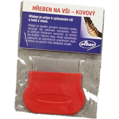 Predator parazit hrebeň na vši kovový