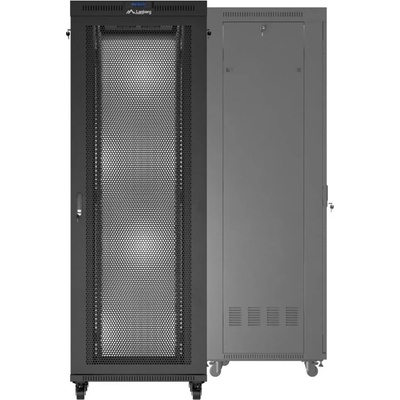 Lanberg Комуникационен шкаф Lanberg 19 47U (800x800), Свободно стоящ, LCD панел, Черен | FF01-8847-23BL (FF01-8847-23BL)