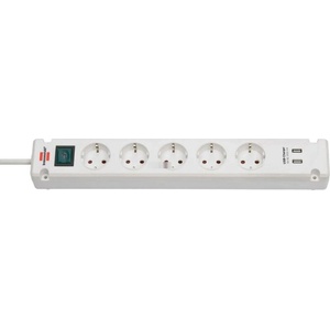 brennenstuhl 5 Plug + 2 USB 3 m Switch (1150660325)