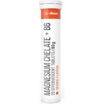 GymBeam Magnesium chelate + B6, 1x20 Effervescent Tablets - fitnesdobavki - 4,01 лв