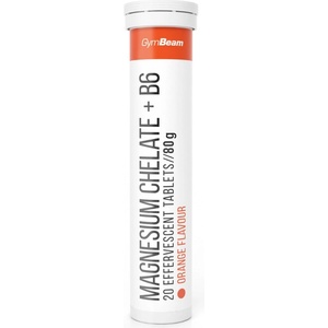 GymBeam Magnesium chelate + B6, 1x20 Effervescent Tablets - fitnesdobavki - 4,01 лв