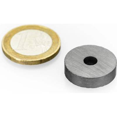 SOLLAU Feritový magnet mezikruží D 20/5 mm, H 5 mm, Ferit, Y30, bez povrchové úpravy