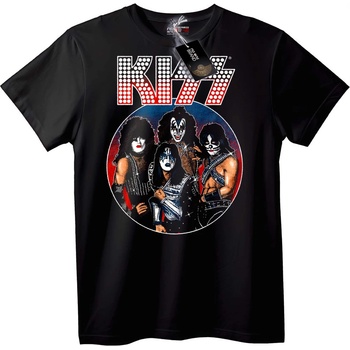 NOONEBRAND Тениска KISS Лого на Бандата - M, Black