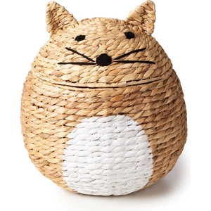 Compactor Детска кошница за играчки от воден зюмбюл естествена ø 40x43 cm Cat - Compactor (RAN11860)
