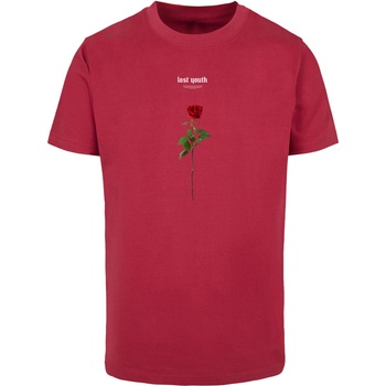 Mister Tee Тениска Lost Youth Rose Tee burgundy XXLUB-MT1582-00606 - Тъмносив, размер M