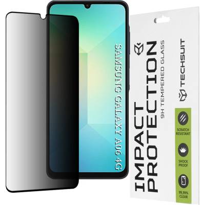 Techsuit Протектор за Samsung Galaxy A06 - 111D Privacy Full Glue - Черен