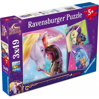 Ravensburger Akadémia jednorožcov 3x49 dielov
