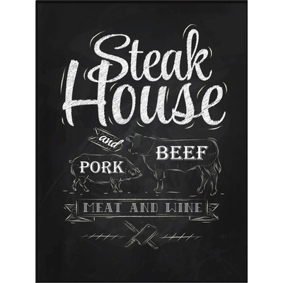 Ceduľa Steak House 40 x 30 cm