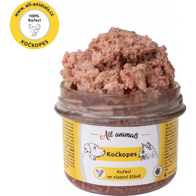 All Animals kočkopes Kuře ve vlastní šťávě 200 g – Hledejceny.cz