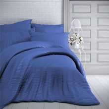 Kvalitex Povlečení Luxury proužek modrá 70x90 140x220