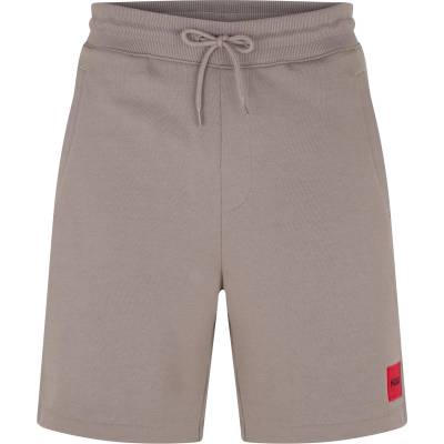 Hugo Поларени къси панталони Hugo Mens HUGO Jogger Fleece Shorts with Logo Detail - Soft Cotton-Blend Jersey - Brown 237