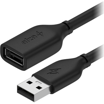 AlzaPower APW-CBAMAF205B Core USB-A (M) to USB-A (F) 2.0, 0,5m, černý