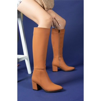 Riccon Дамски ботуши 0012816s - Таба мат #358504 (358504_Кафяво)