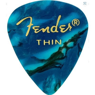 Fender Premium Celluloid Picks, 351 Shape - trsátka (více variant) Fender Premium Celluloid Picks, 351 Shape: Ocean Turquoise / Thin