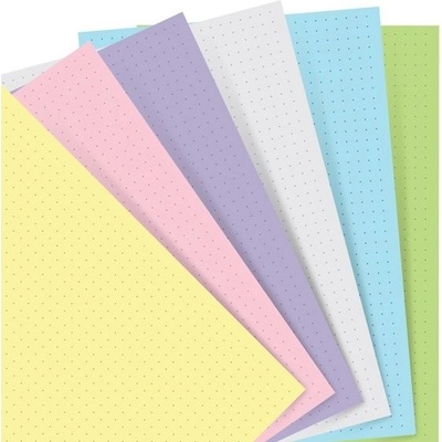 Filofax Poznámkový papír, tečkovaný, 6 barev náplň kapesních diářů A7