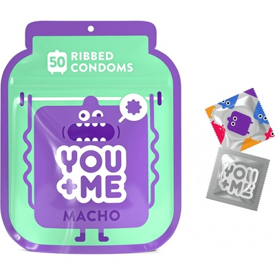 You Me Macho Se Stimulujícími Vroubky 50 ks