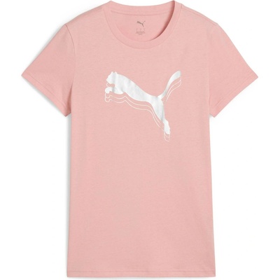 Puma Dámske tričko ESSENTIALS METALLIC TEE ružová biela