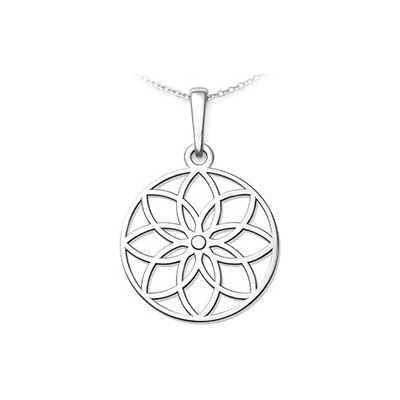 Auronitens Stříbrný přívěsek mandala PA1845