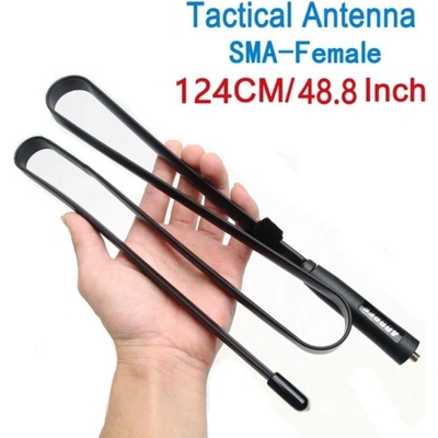 ABBREE ABREE Anténa AR-152A taktická skládací dualband SMA-F 124 cm