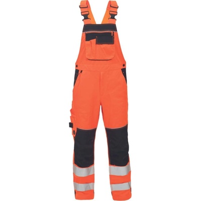 Cerva Knoxfield HVPS Zateplené HI-VIS zimní kalhoty s laclem oranžová