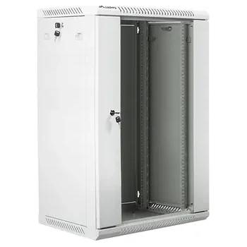 Image 1 of Lanberg Комуникационен шкаф, Lanberg rack cabinet 19" wall-mount 18U / 600x450 for self-assembly (flat pack), grey (WF01-6418-10S)