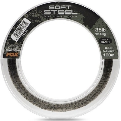 Fox Soft Steel Fleck Camo Leader 80 m 0,70 mm 27,3 kg