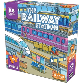 KS Games Пъзел KS Games от 35 части - Железопътна гара (PRS32712)