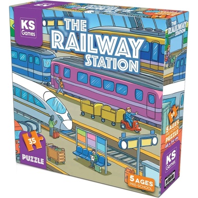 KS Games Пъзел KS Games от 35 части - Железопътна гара (PRS32712)
