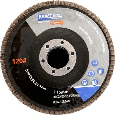 Kraft&Dele KD964 lamelový brusný kotouč 115mm P120