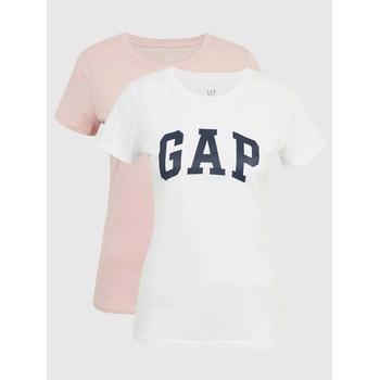 GAP Тениска с лого Gap, 2 бр. GAP GAP | Byal | ЖЕНИ | XXS
