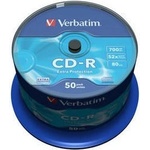 Verbatim CD-R(50-Pack)Шпиндел/Допълнителна защита/DL/52x/700MB (43351)