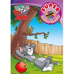 Boek Specials Nederland bv КНИЖКА ЗА ОЦВЕТЯВАНЕ + СТИКЕРИ warner bros ГЕРОИ 32 СТР. 6 ВИДА