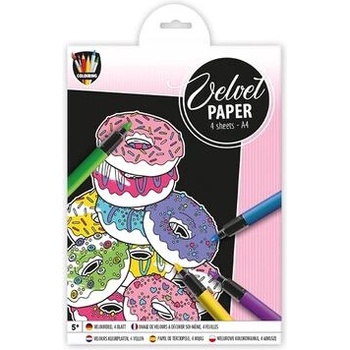 Image 1 of Grafix Velvet хартия - Донът, 4 листа (150054 x 1)