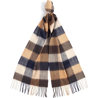 Kostkovaná ze 100% jehněčí vlny Barbour Large Tattersall Scarf Autumn Dress