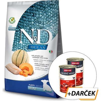 N&D Ocean Pumpkin Grain Free Puppy Mini, Cod & Cantaloupe melon 7 kg